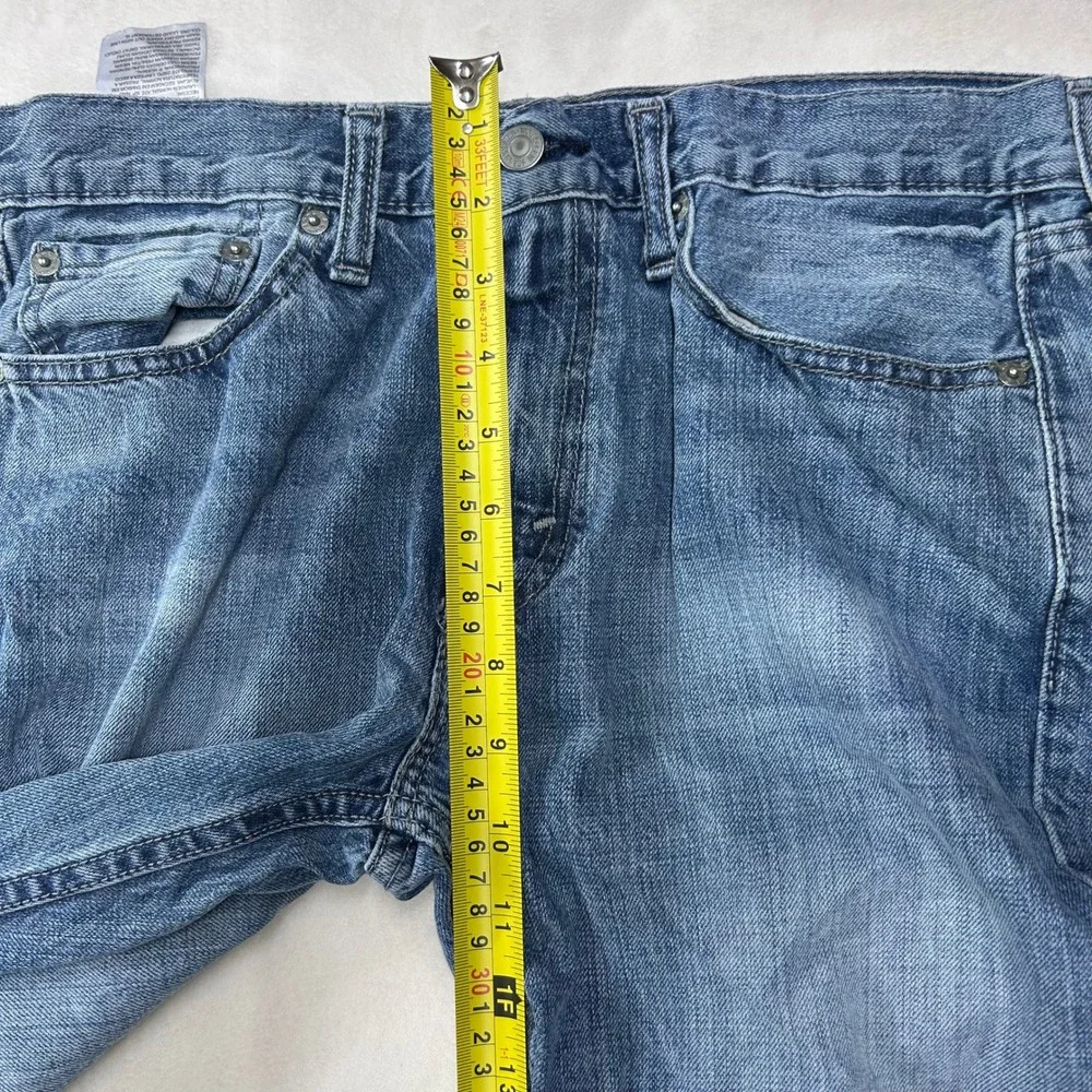 Levis 514 Straight Fit Mens Jeans Blue Denim 30x30 Cotton WaterLess Pant